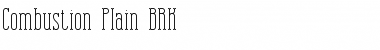 Download Combustion Plain BRK Normal Font Title Preview