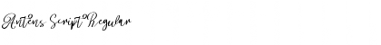 Download Antens Script Regular Font Title Preview