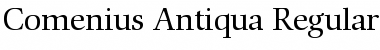 Download Comenius Antiqua Regular Font Title Preview