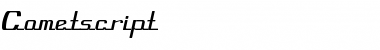 Download Cometscript Regular Font Title Preview