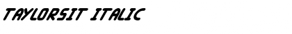 Download Taylorsit Italic Font Title Preview