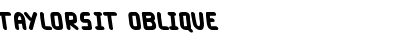 Download Taylorsit Oblique Font Title Preview