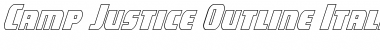 Download Camp Justice Outline Italic Outline Italic Font Title Preview