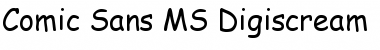 Download Comic Sans MS Digiscream Regular Font Title Preview