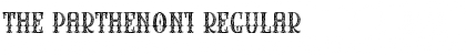 Download THE PARTHENON1 Regular Font Title Preview