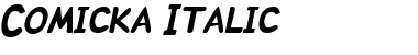 Download Comicka Italic Font Title Preview