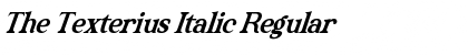 Download The Texterius Italic Regular Font