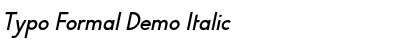 Download Typo Formal Demo Italic Font Title Preview