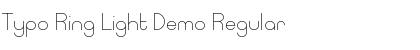 Download Typo Ring Light Demo Regular Font Title Preview