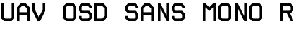 Download UAV OSD Sans Mono Regular Font