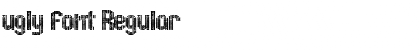 Download ugly font Regular Font Title Preview