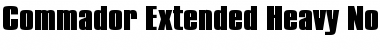 Download Commador Extended Heavy Normal Font Title Preview