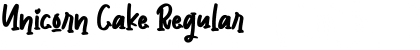 Download Unicorn Cake Regular Font Title Preview