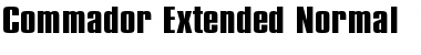 Download Commador Extended Normal Font Title Preview