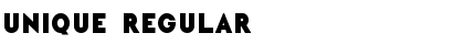 Download Unique Regular Font Title Preview