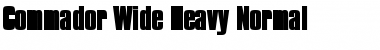 Download Commador Wide Heavy Normal Font Title Preview