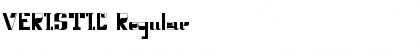 Download VERISTIC Regular Font Title Preview