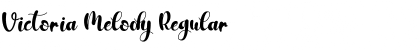 Download Victoria Melody Regular Font Title Preview
