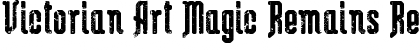 Download Victorian Art Magic Remains Regular Font Title Preview