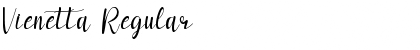 Download Vienetta Regular Font Title Preview