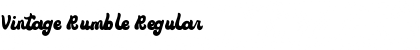 Download Vintage Rumble Regular Font Title Preview