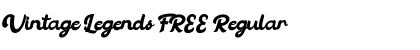Download Vintage Legends FREE Regular Font Title Preview