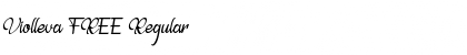 Download Violleva FREE Regular Font Title Preview