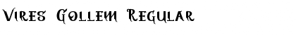 Download Vires Gollem Regular Font Title Preview