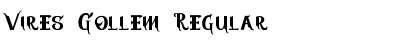 Download Vires Gollem Regular Font Title Preview