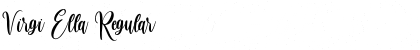 Download Virgi Ella Regular Font Title Preview