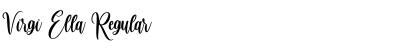 Download Virgi Ella Regular Font Title Preview