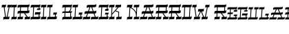 Download VIRGIL BLACK NARROW Regular Font Title Preview