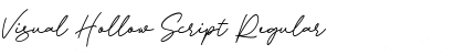 Download Visual Hollow Script Regular Font Title Preview
