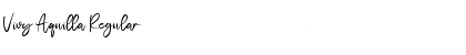 Download Vivy Aquilla Regular Font Title Preview