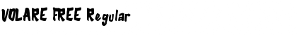 Download VOLARE FREE Regular Font Title Preview