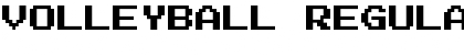Download Volleyball Regular Font Title Preview