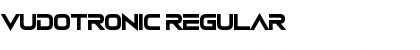 Download Vudotronic Regular Font Title Preview