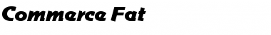 Download CommerceFat Regular Font Title Preview