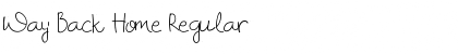 Download Way Back Home Regular Font Title Preview