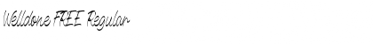 Download Welldone FREE Regular Font Title Preview