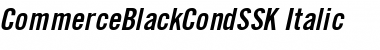 Download CommerceBlackCondSSK Italic Font Title Preview