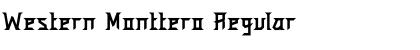 Download Western Monttero Regular Font Title Preview