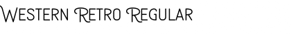 Download Western Retro Regular Font Title Preview