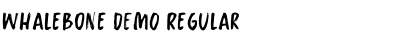Download Whalebone DEMO Regular Font Title Preview