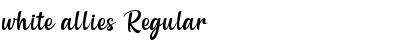 white allies Regular Font Title Preview white allies Regular Font Title Preview