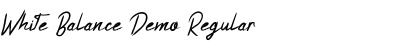 White Balance Demo Regular Font Title Preview White Balance Demo Regular Font Title Preview