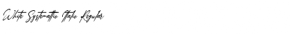 Download White Systemattic Italic Regular Font Title Preview