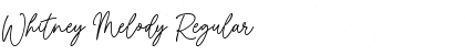 Download Whitney Melody Regular Font Title Preview