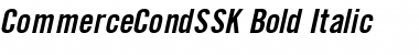 Download CommerceCondSSK Bold Italic Font Title Preview