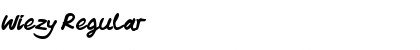 Download Wiezy Regular Font Title Preview
